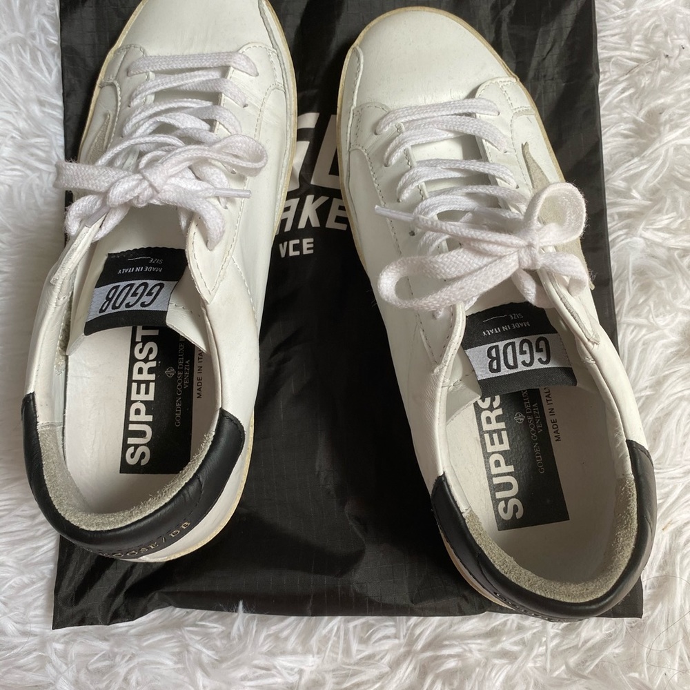 Golden Goose Black and White Sneakers - Picture 5 of 8